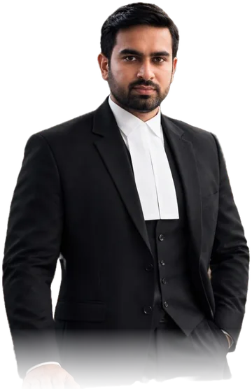 Advocate Prince Sharma in court attire